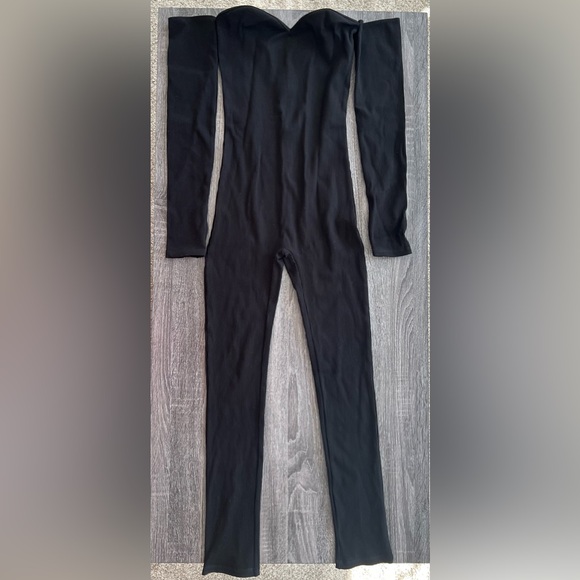 Fashion Nova “Katie Snatched” ⏳ Black Jumpsuit | 🆕 Size Large - Picture 4 of 10
